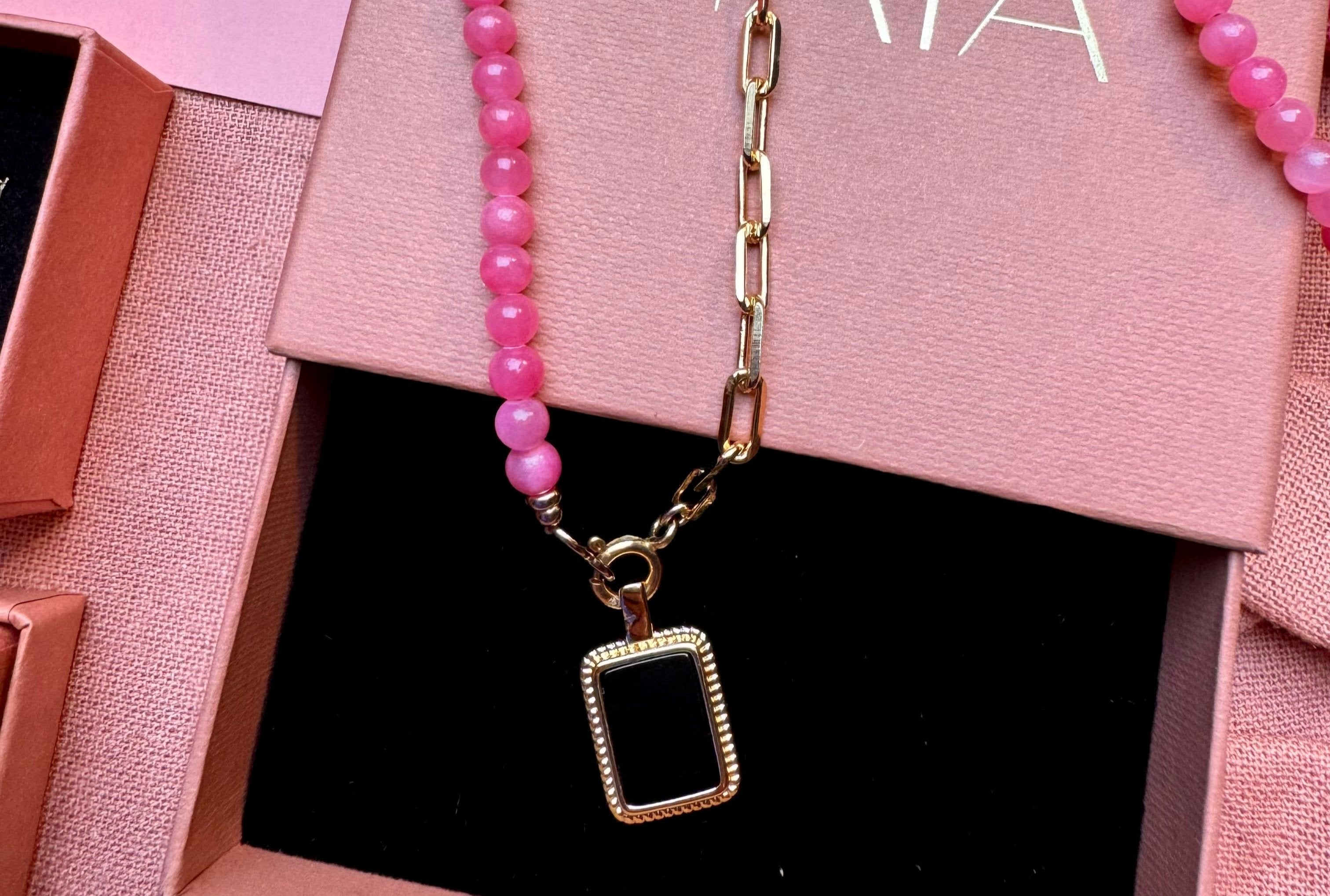 Ketting - Pink Jade