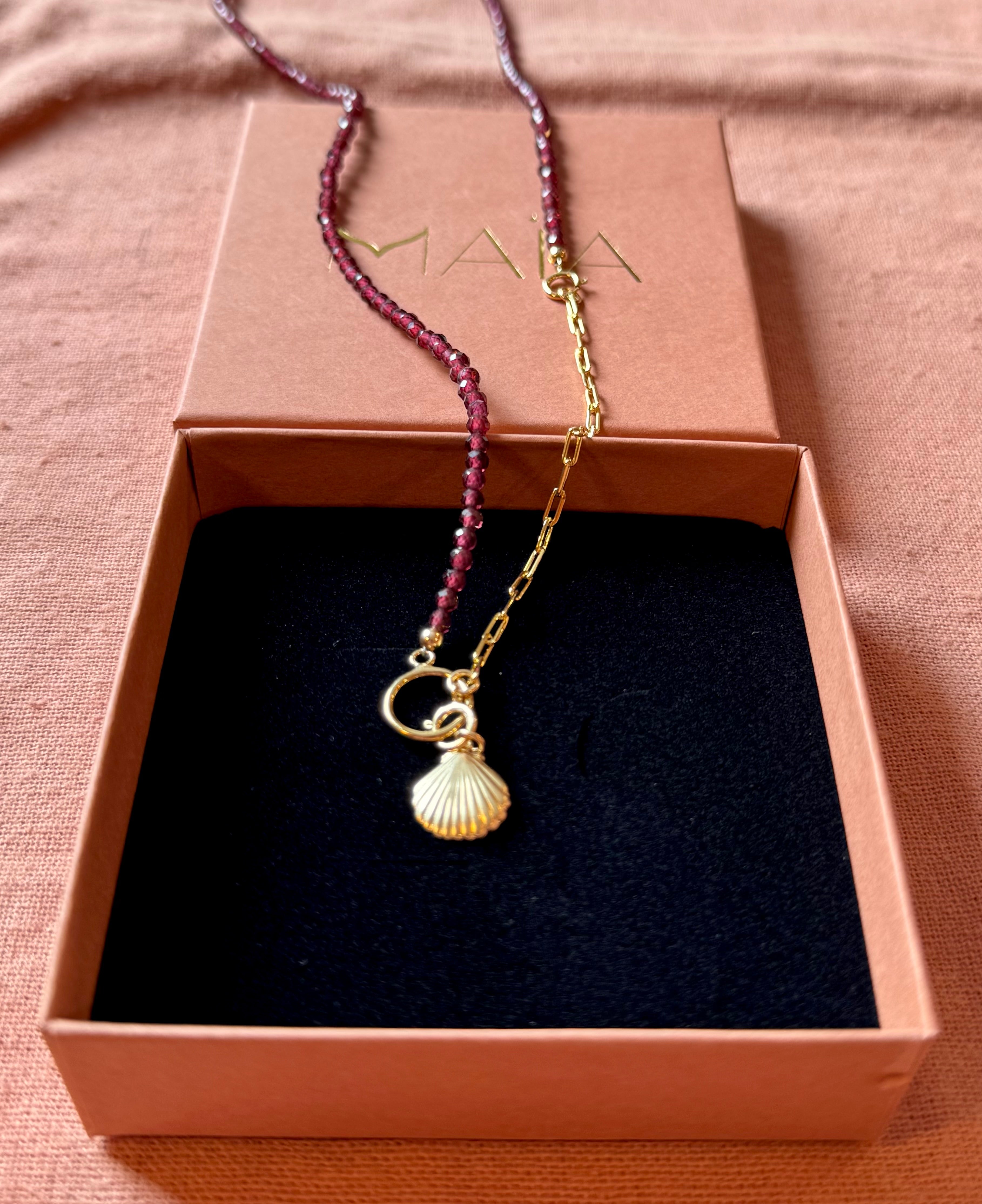 Edelsteen ketting - Granaat