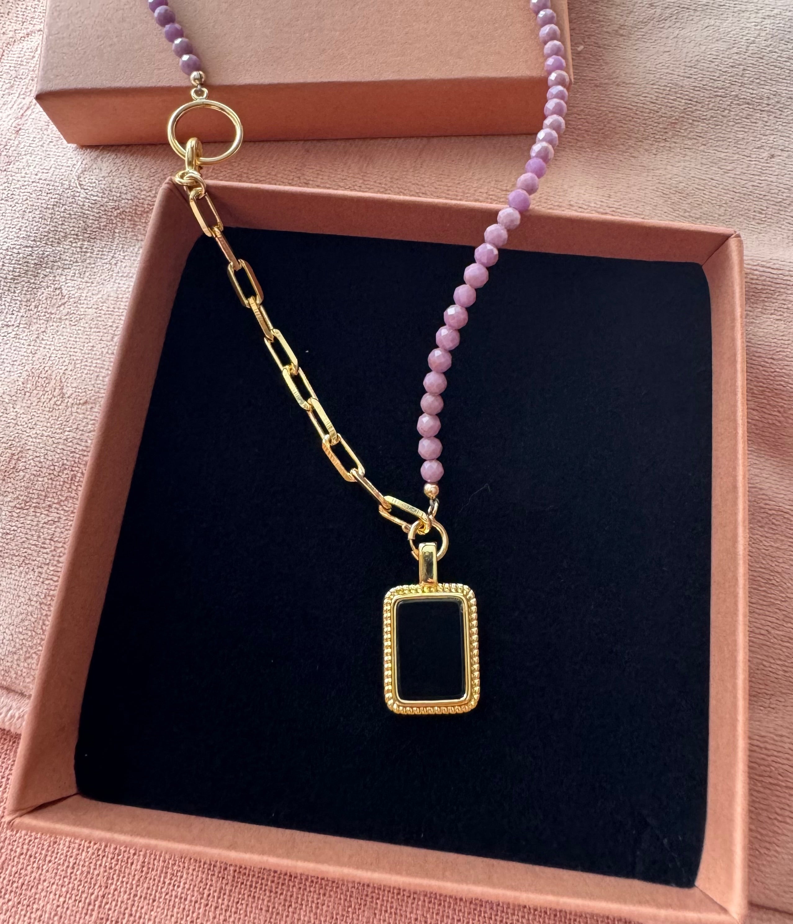 Edelsteen ketting - Fosfosideriet