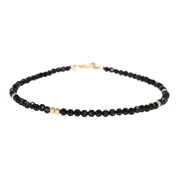 Enkelband - Sparkling Onyx