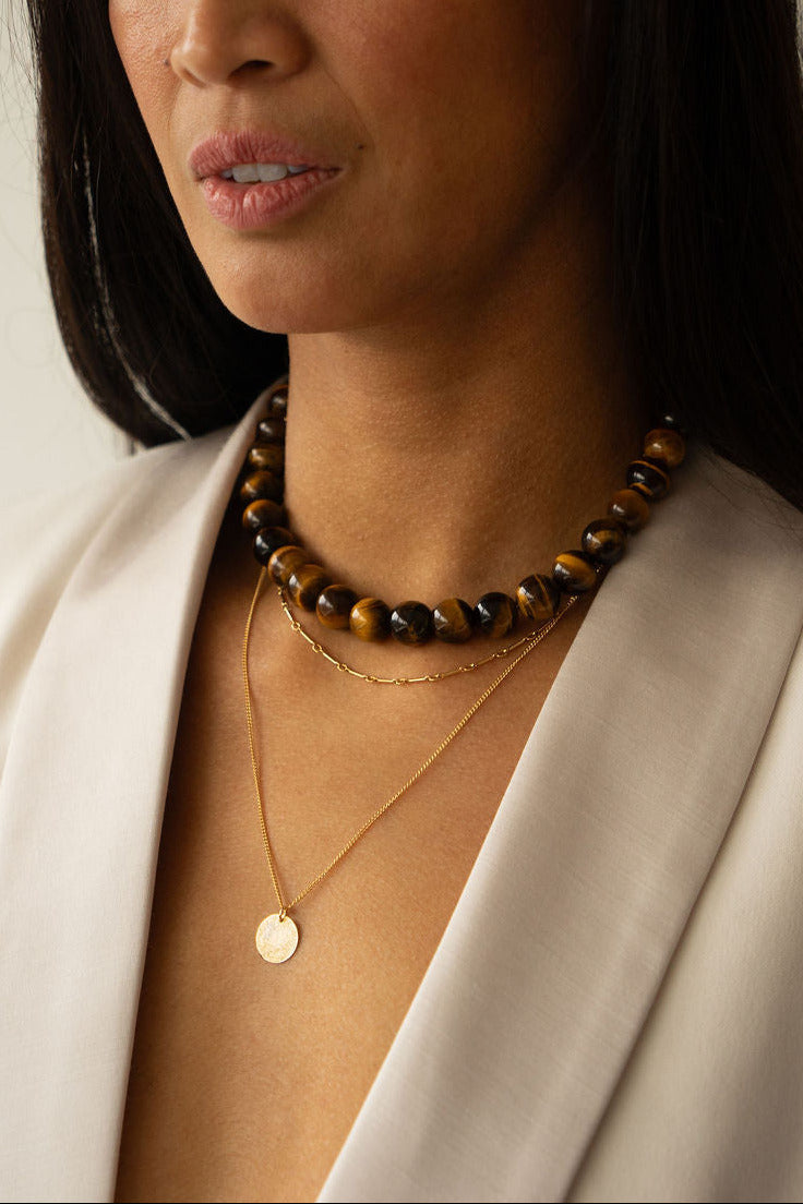 XL Ketting - Tijgeroog