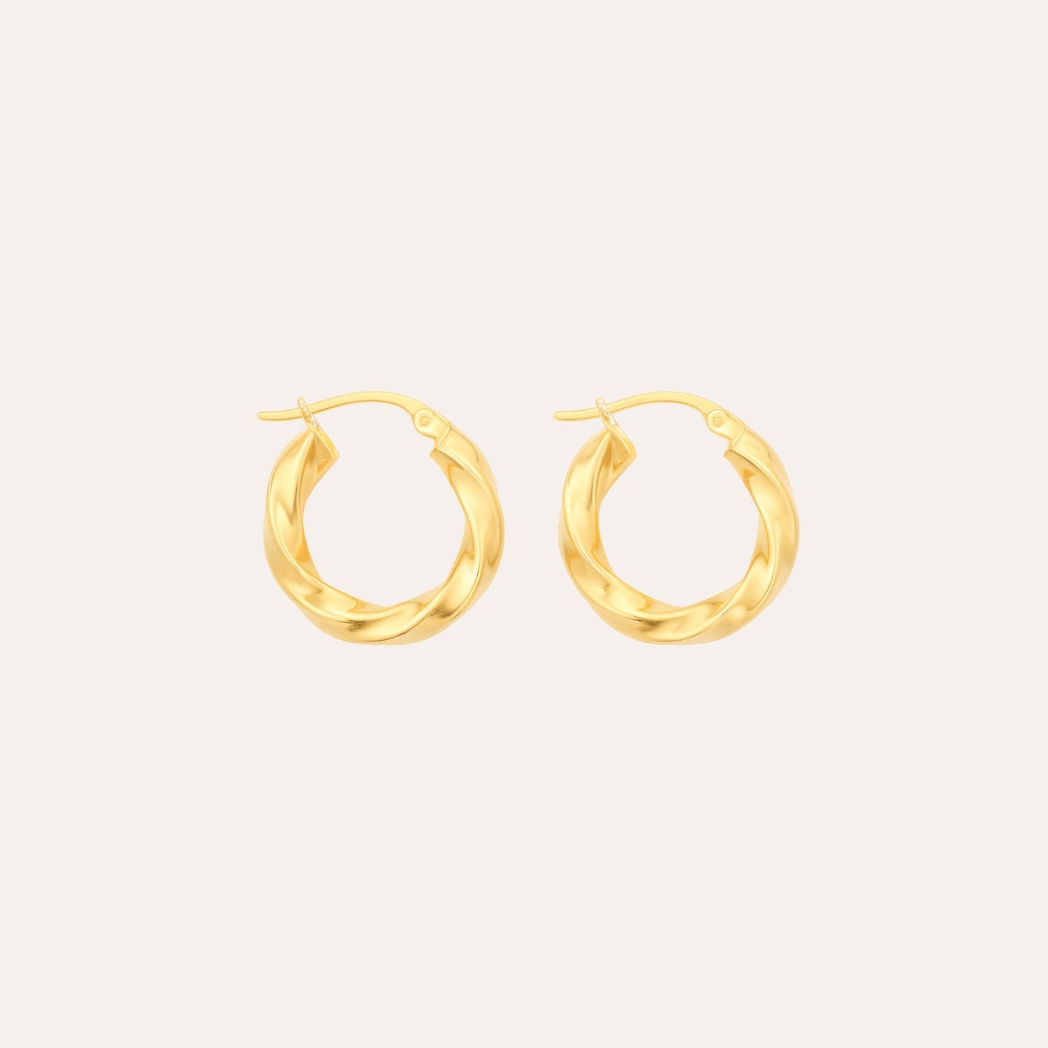 Hoops 9K goud - Twist Fine