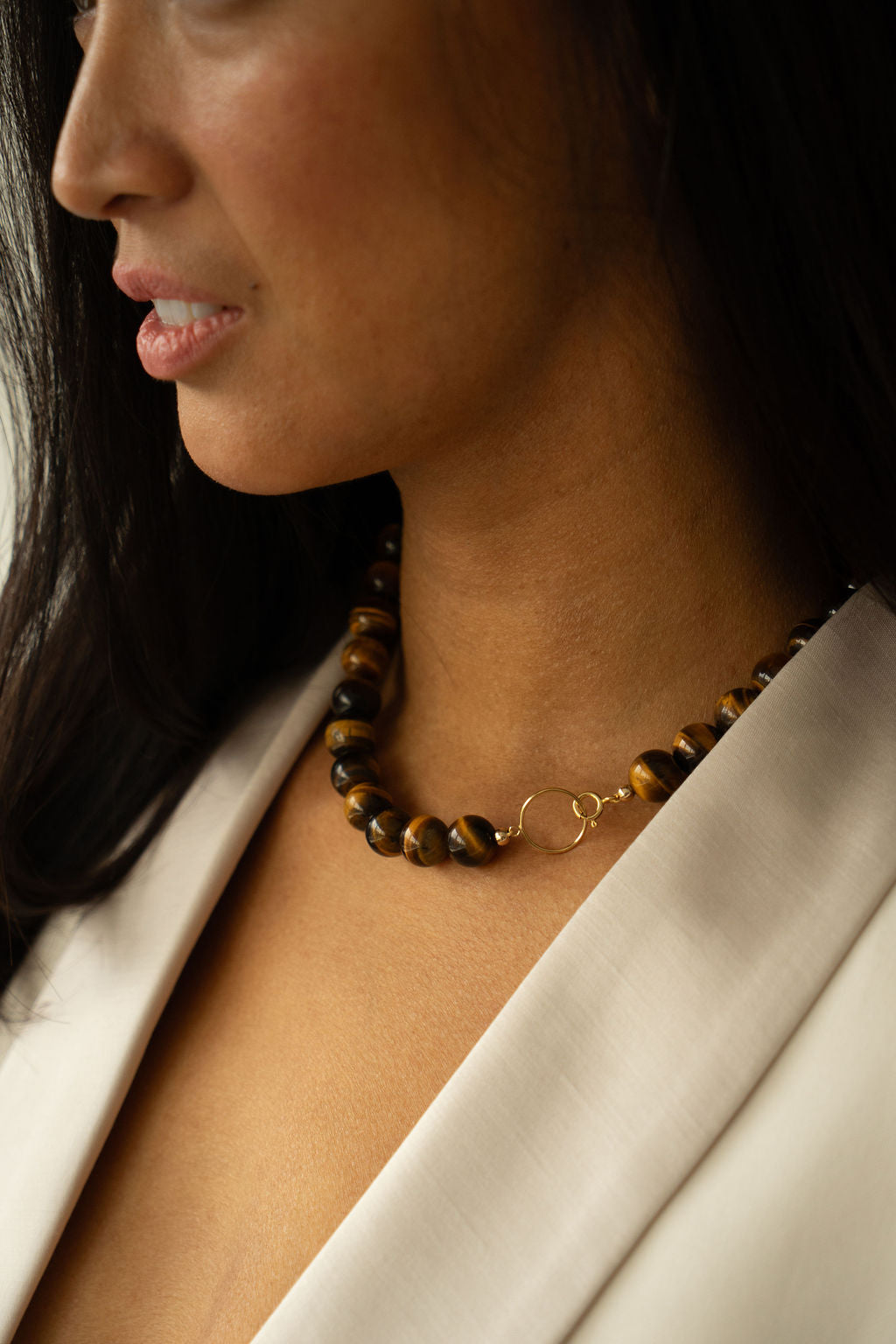 XL Ketting - Tijgeroog