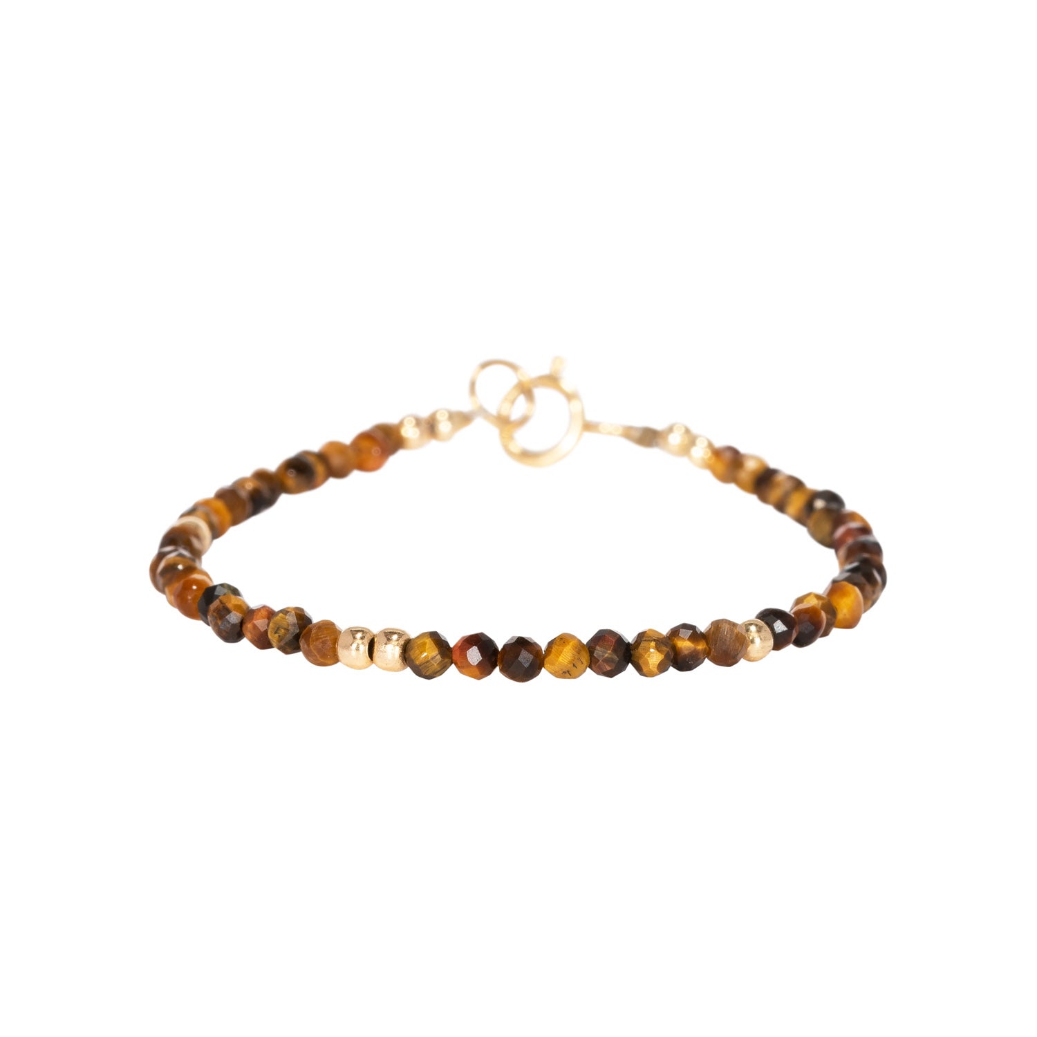 Moeder en dochter armband set - Tijgeroog