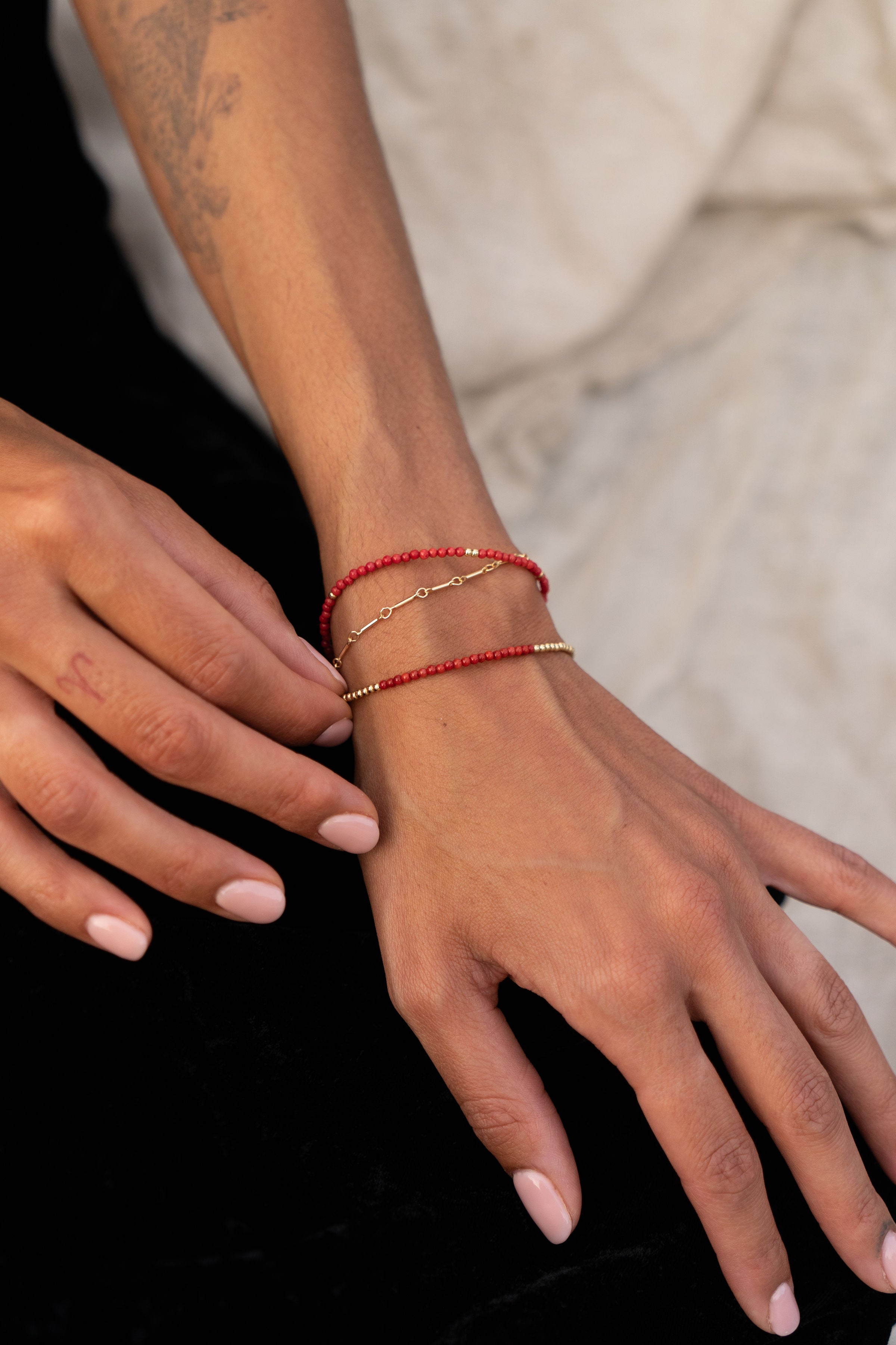 Armband - Sparkling Koraal