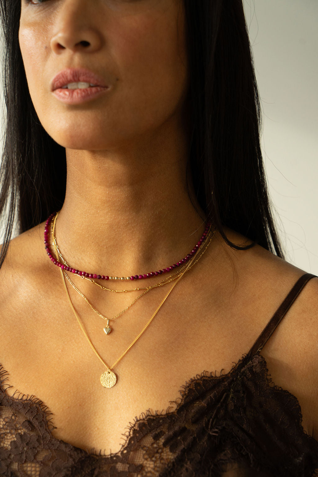 Ketting 9K goud - Forever