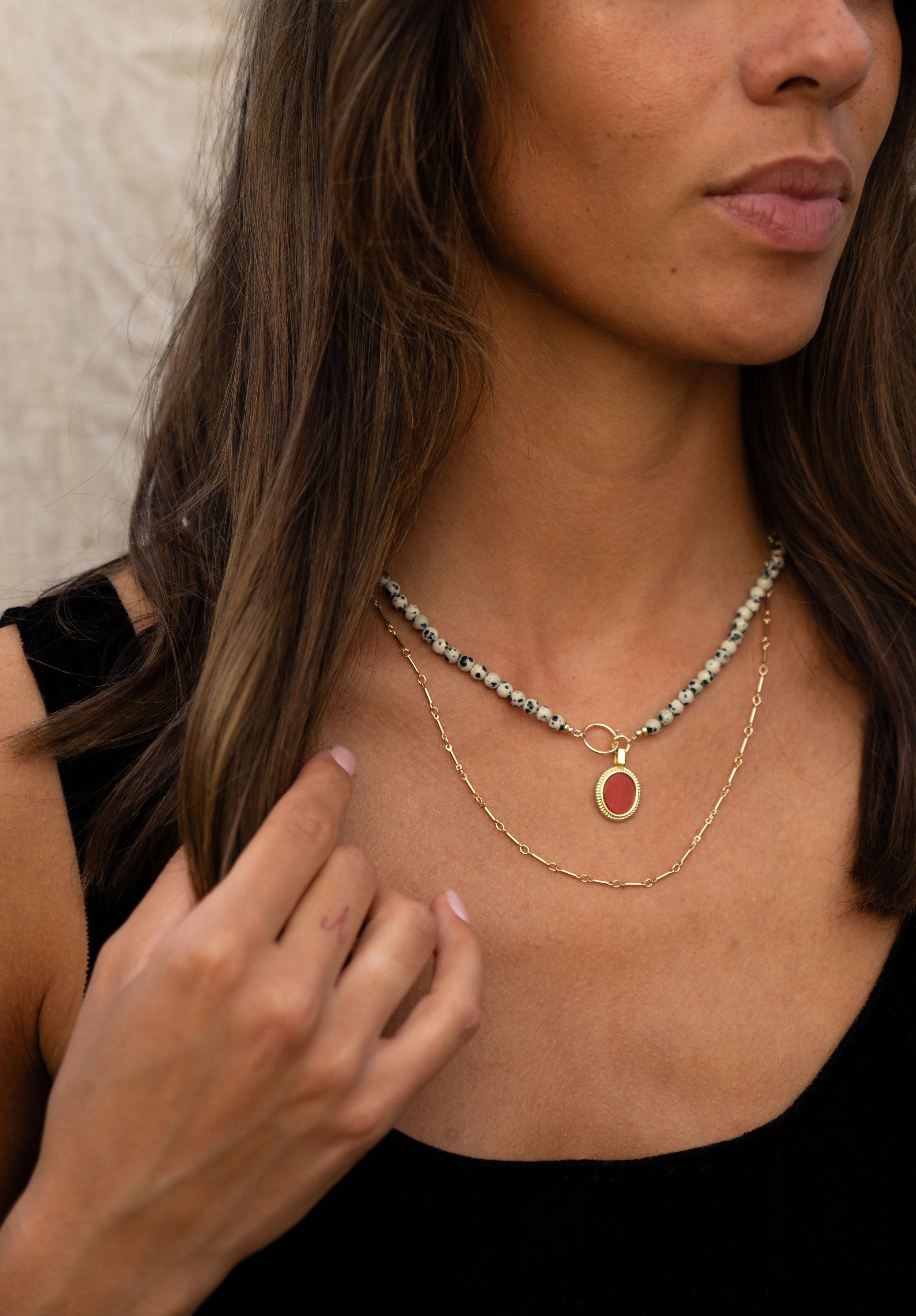 Ketting - Dotti Jaspis