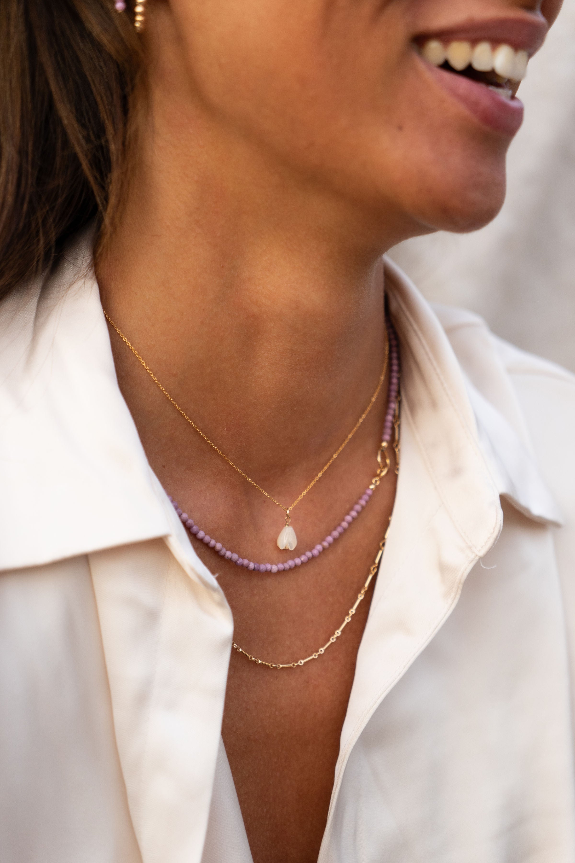Edelsteen ketting - Fosfosideriet