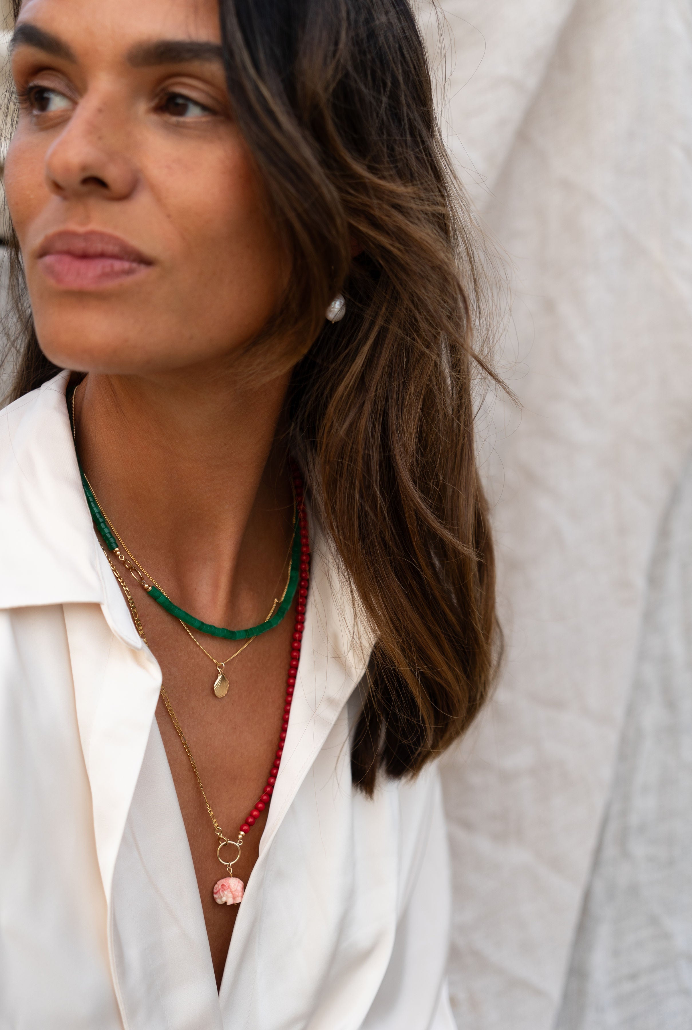 Rode koraal ketting