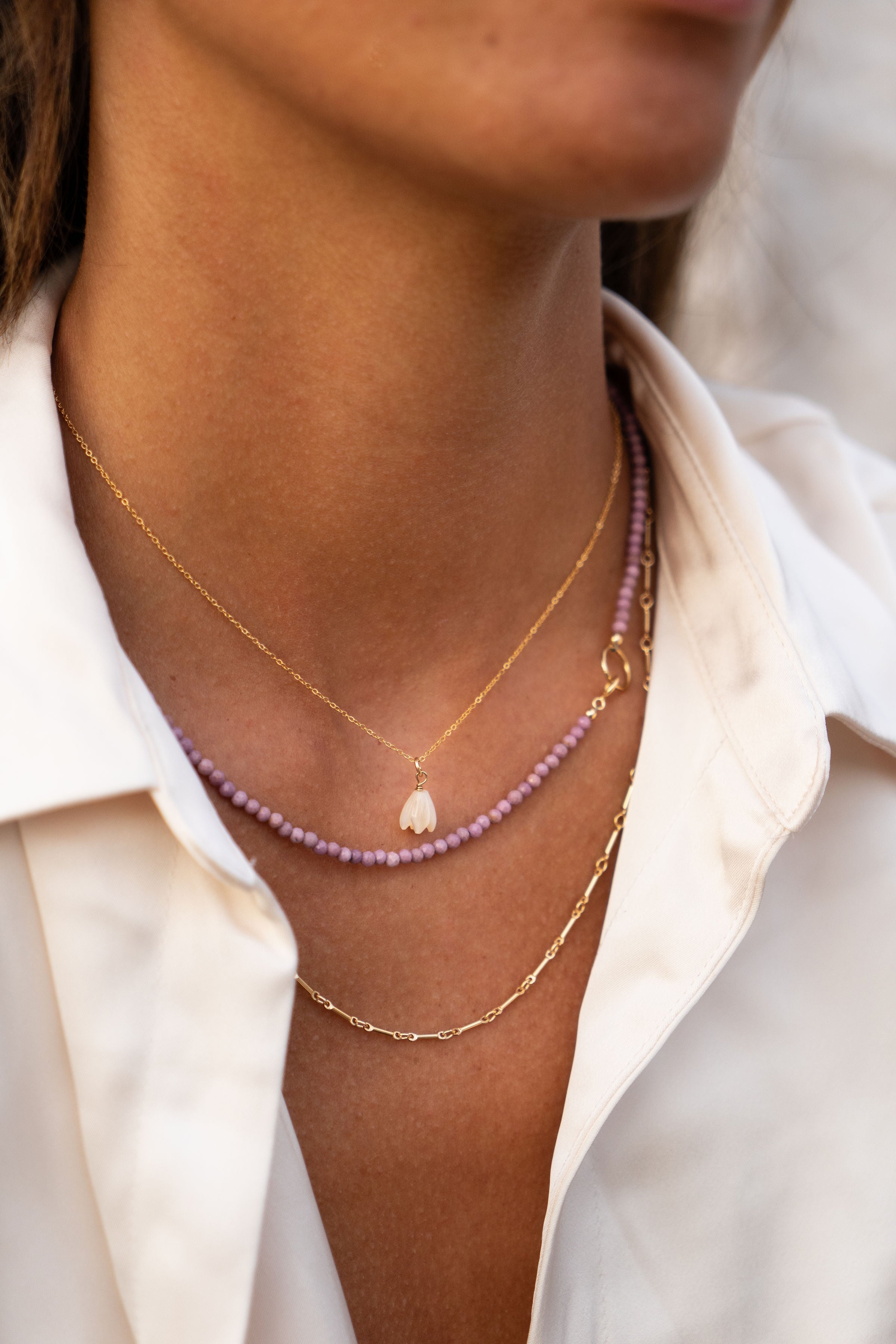 Edelsteen ketting - Fosfosideriet