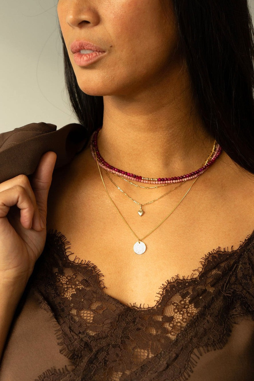 Ketting - Pink Tiger Eye