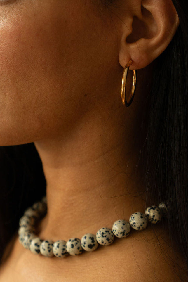 Hoops 9K goud - Femme