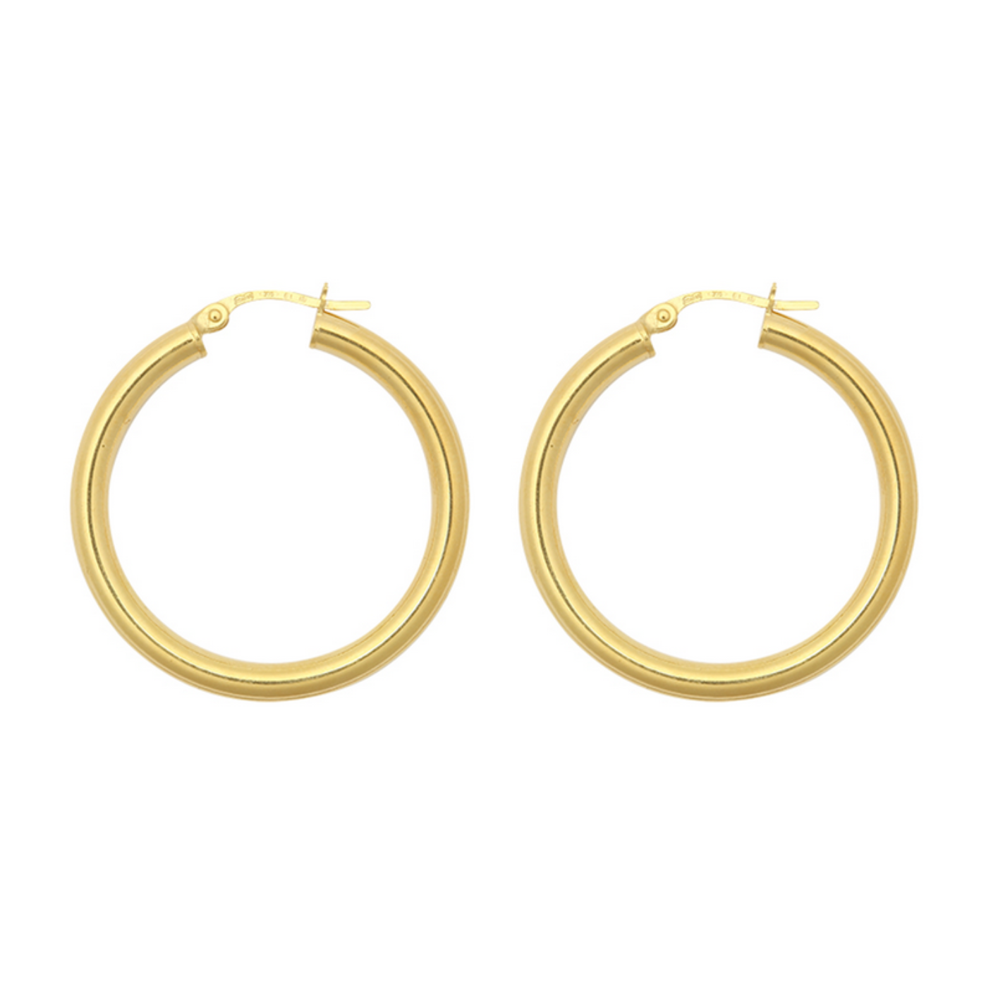 Hoops 9K goud - Femme