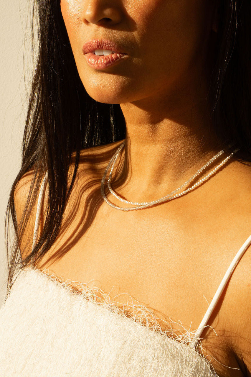 Ketting 9K goud - Classy Pearl