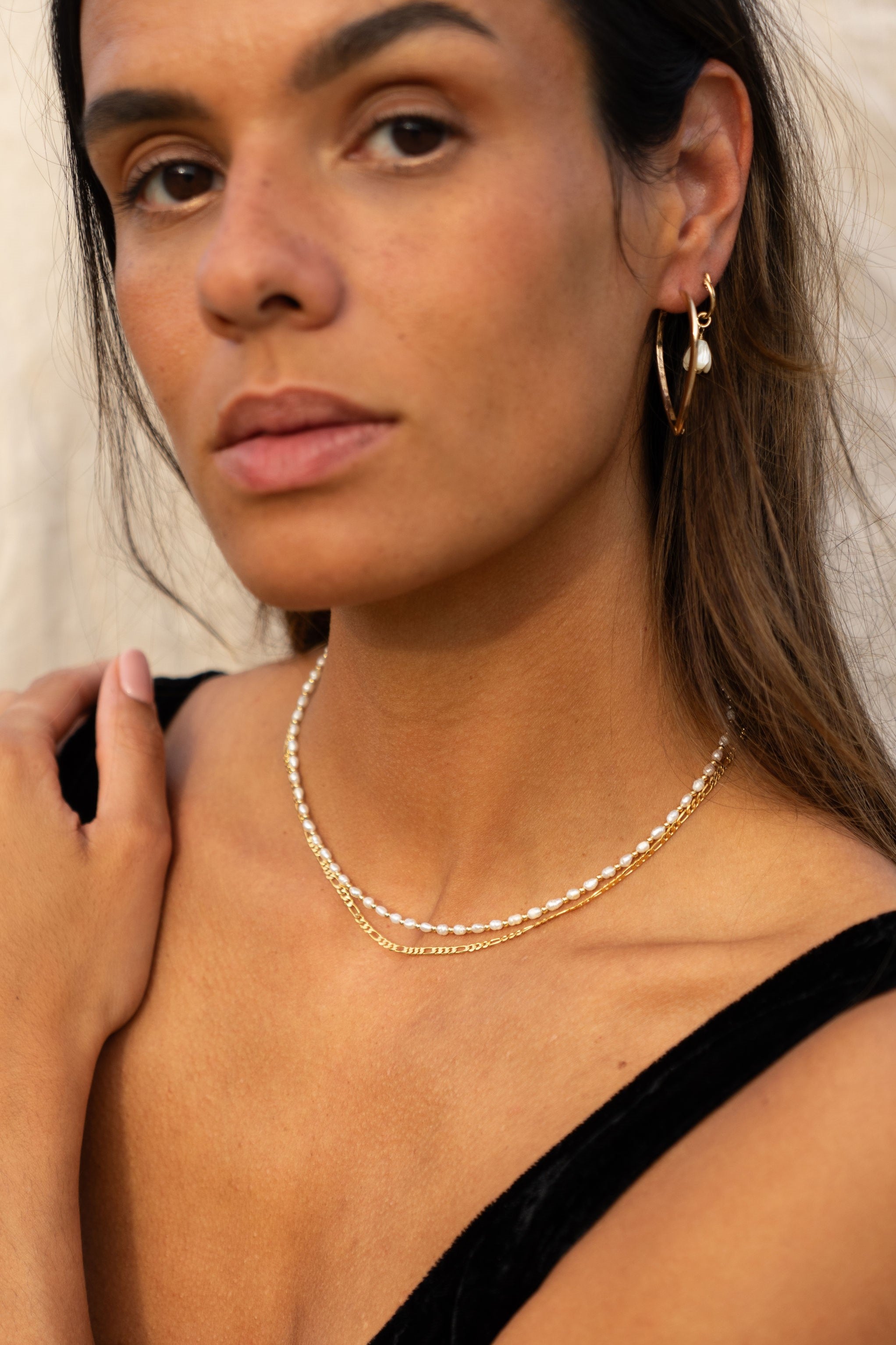 Hoop - little pearl flower