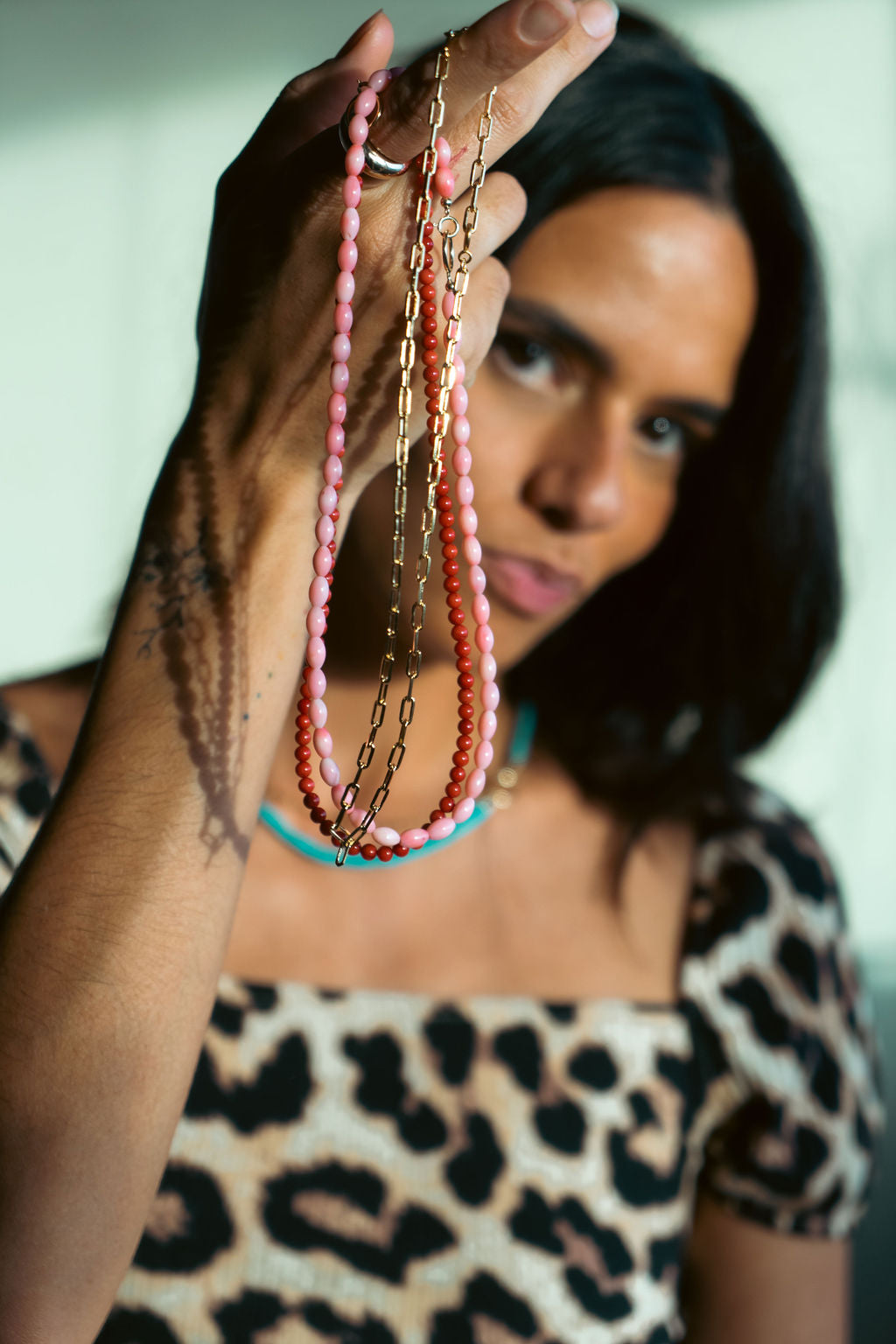 Ketting - Roze Koraal