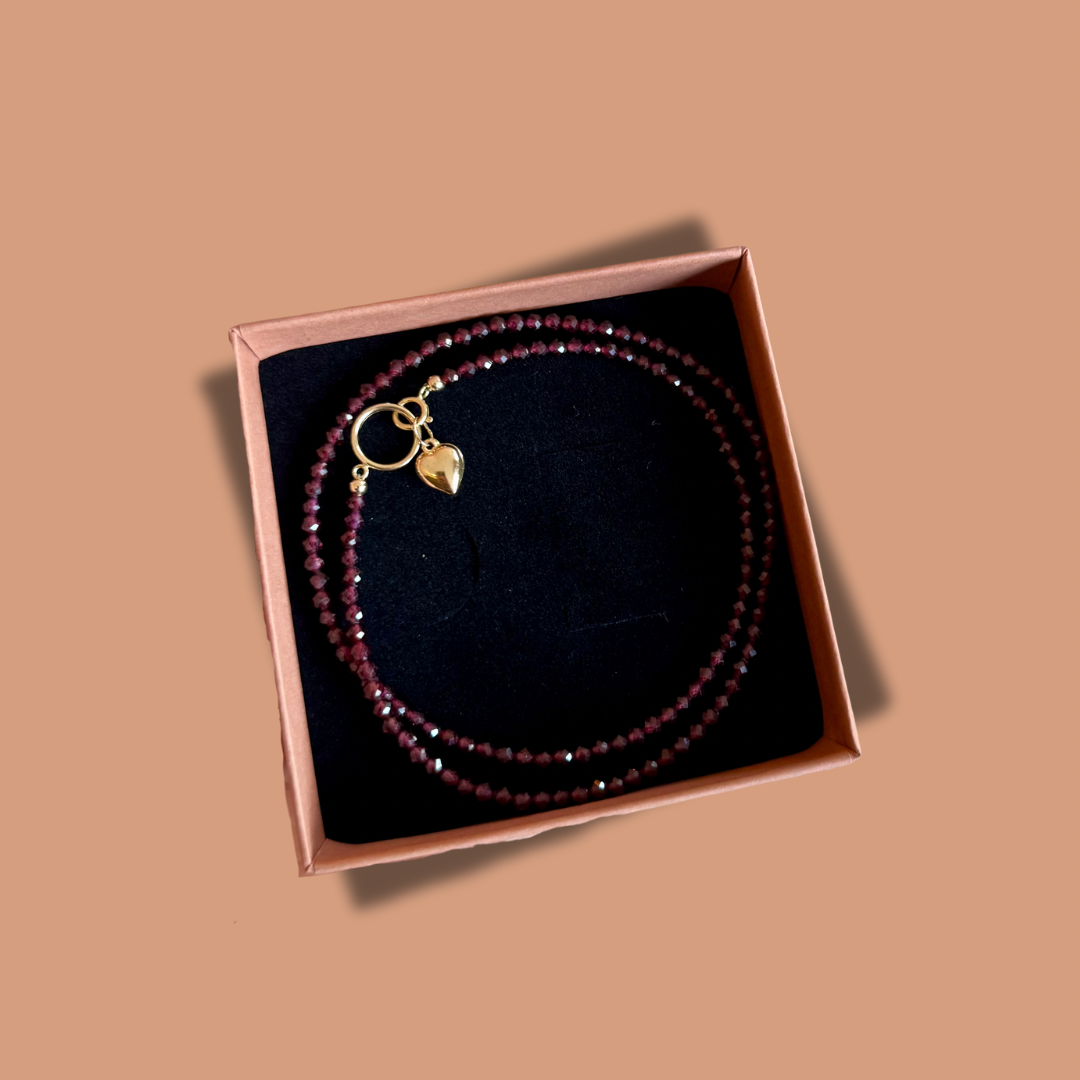 Edelsteen ketting - Granaat