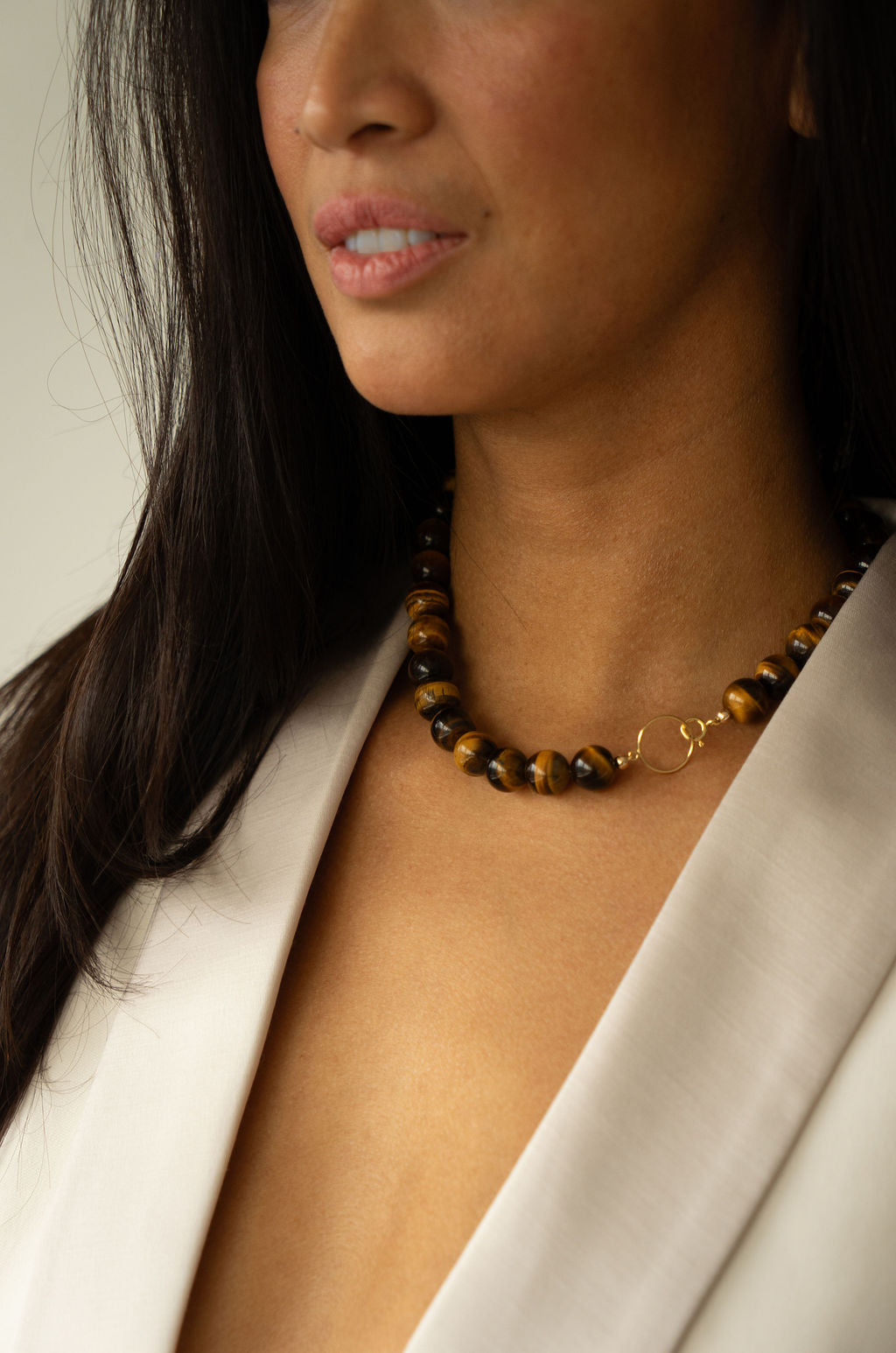 XL Ketting - Tijgeroog