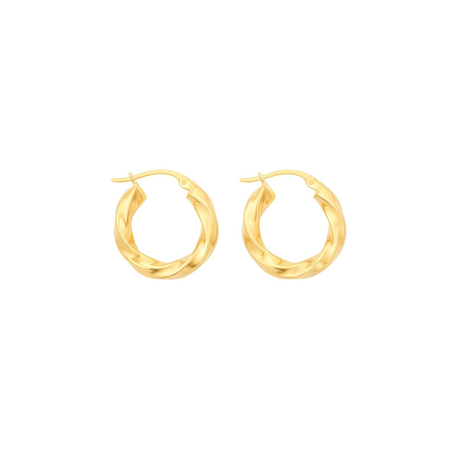 Hoops 9K goud - Twist Fine