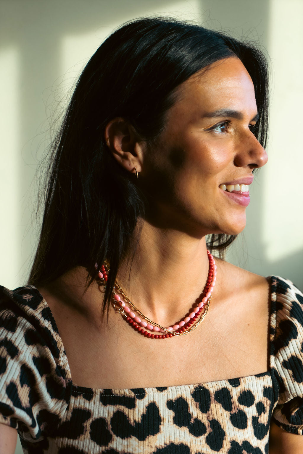 Ketting - Roze Koraal